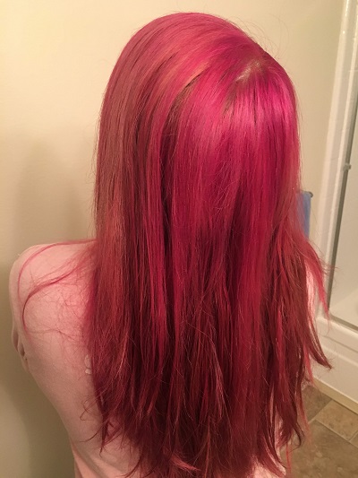 Freshly Dyed Back of Hair